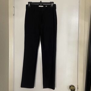 VINCE. black knit straight leg trouser work pants size US 4